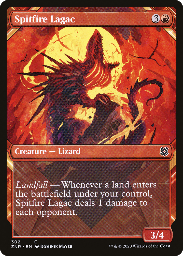 Spitfire Lagac (Showcase) (ZNR-302) - Zendikar Rising: (Showcase) Foil