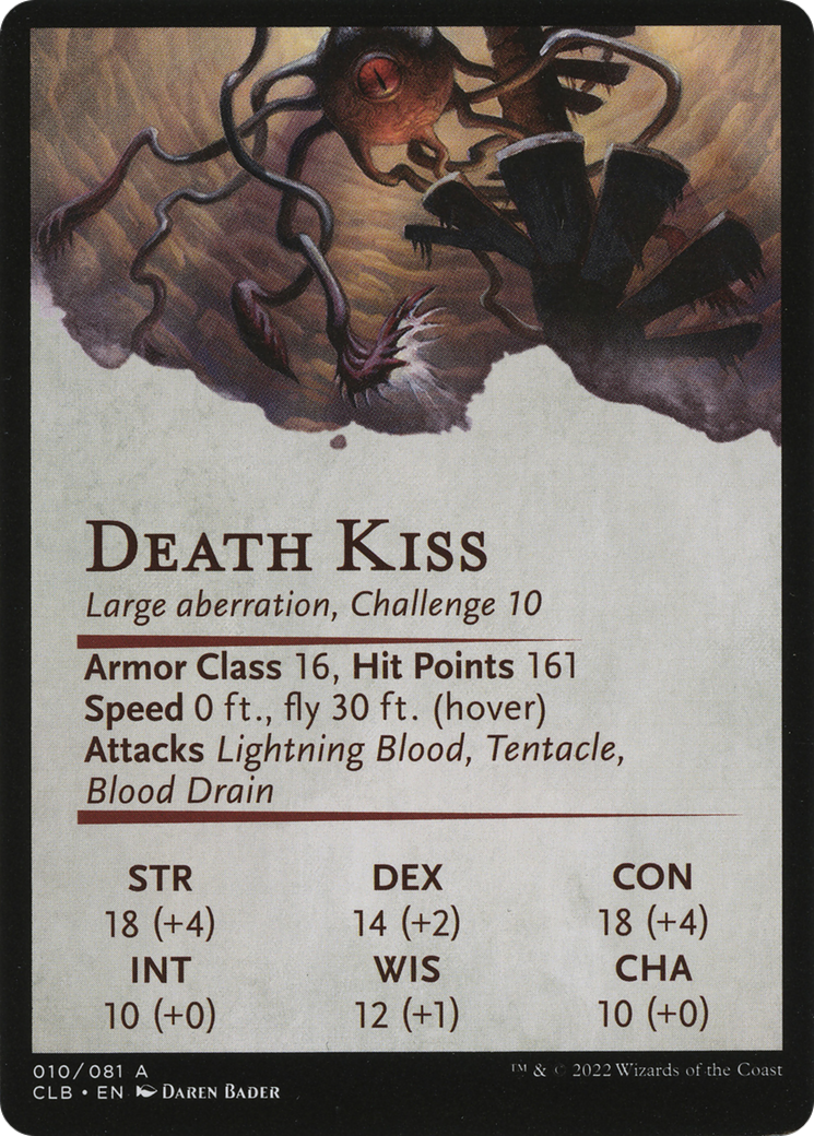 Death Kiss // Death Kiss (ACLB-010) - Battle for Baldur's Gate Art Series (Borderless)