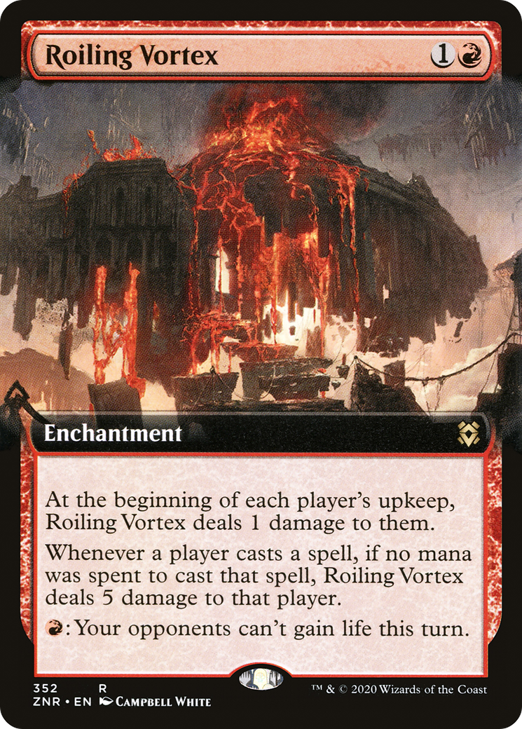 Roiling Vortex (Extended Art) (ZNR-352) - Zendikar Rising: (Extended Art) Foil
