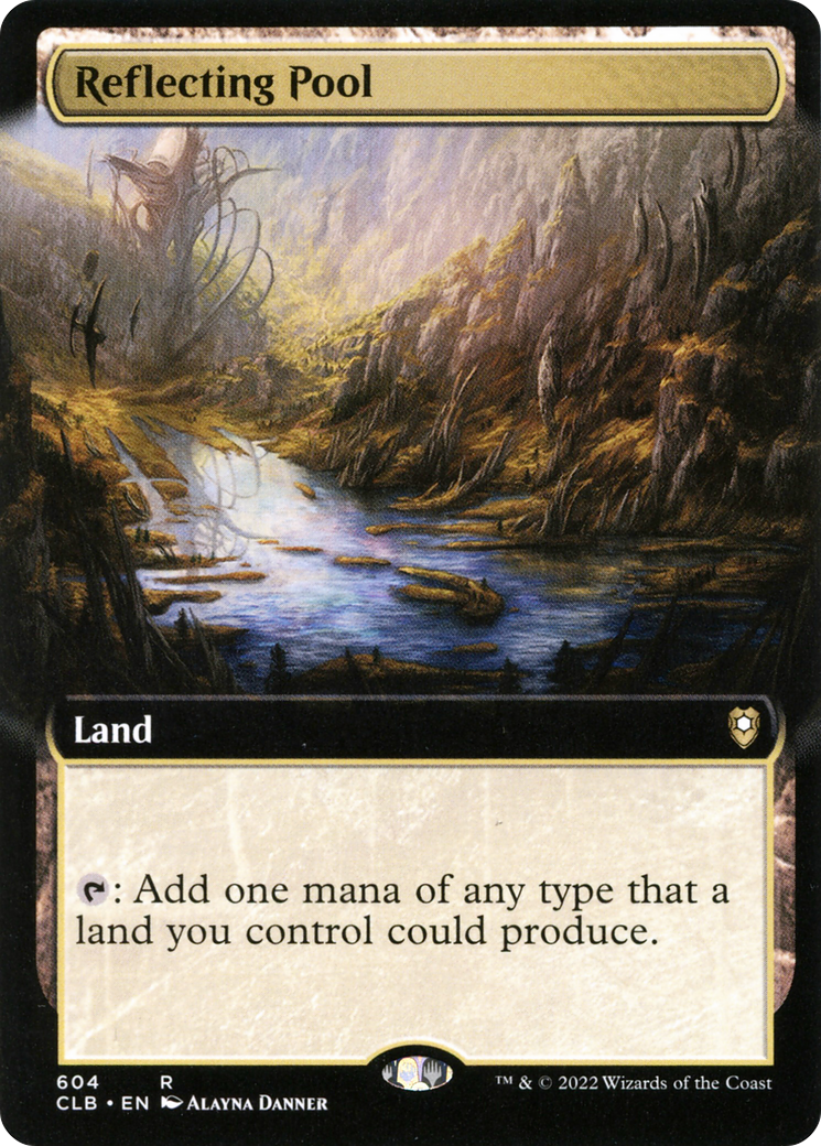 Reflecting Pool (Extended Art) (CLB-604) - Commander Legends: Battle for Baldur's Gate: (Extended Art) Foil