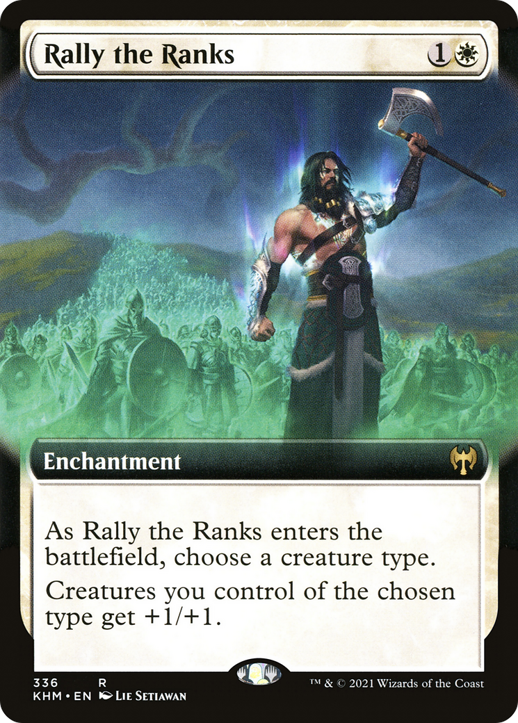 Rally the Ranks (Extended Art) (KHM-336) - Kaldheim: (Extended Art)