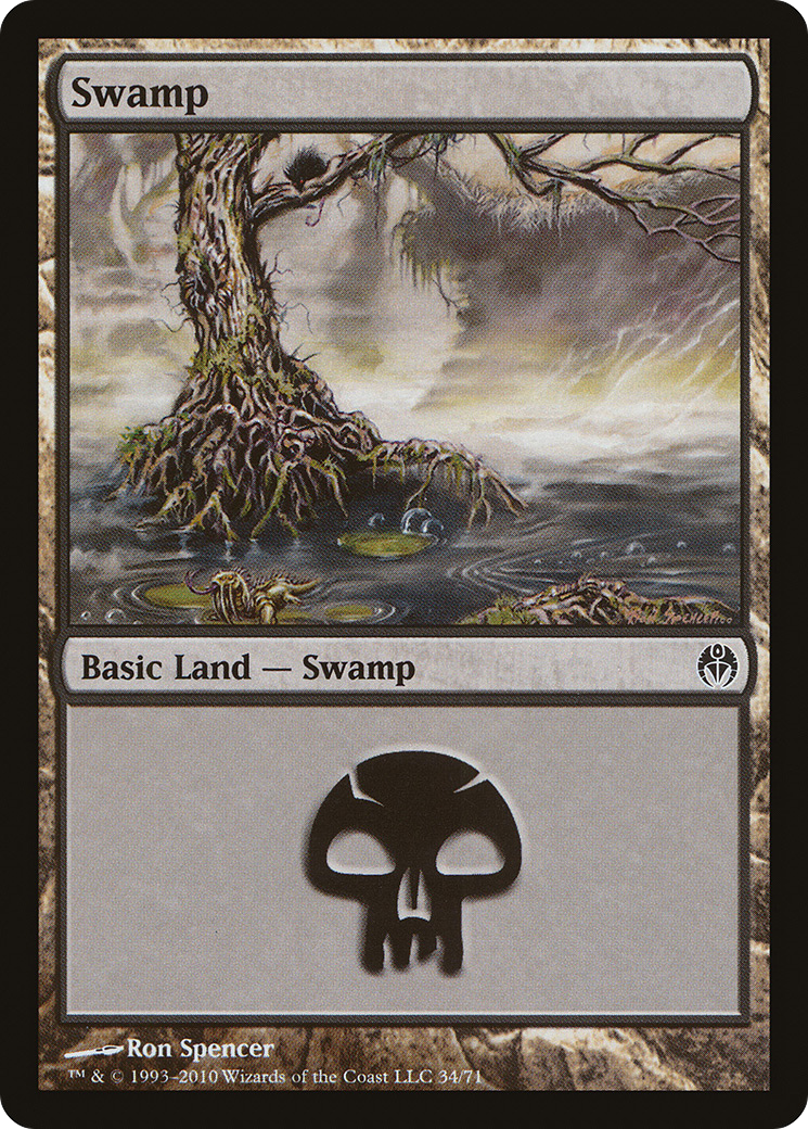 Swamp (34) (DDE-034) - Duel Decks: Phyrexia vs. the Coalition