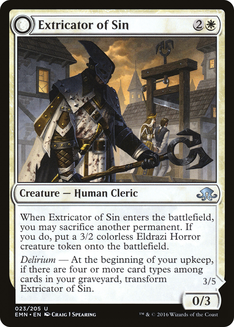 Extricator of Sin (EMN-023) - Eldritch Moon: (mooneldrazidfc) Foil