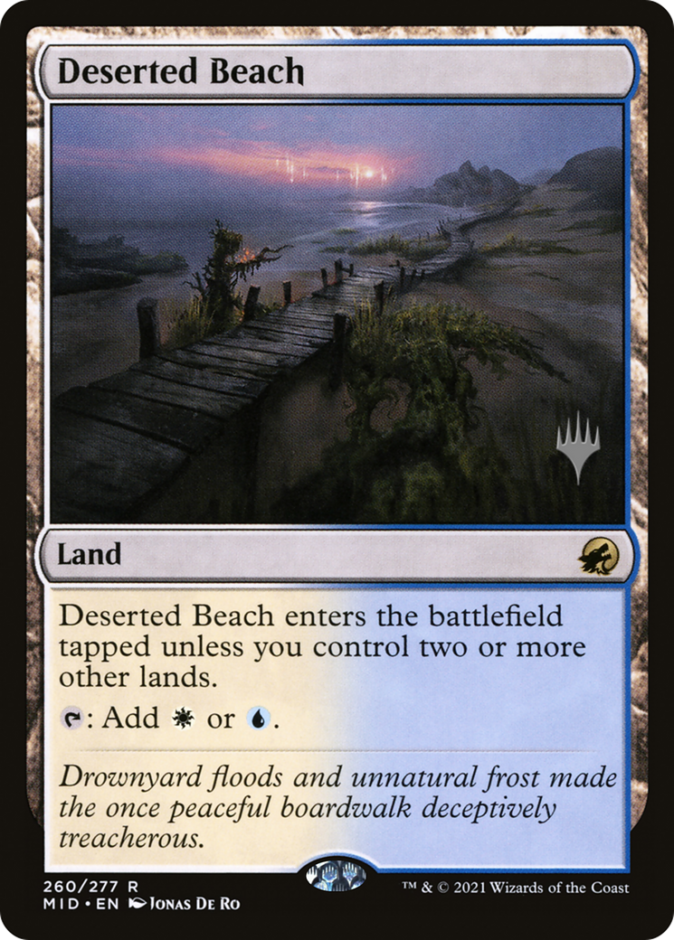 Deserted Beach (PPMID-260) - Innistrad: Midnight Hunt Promos Foil