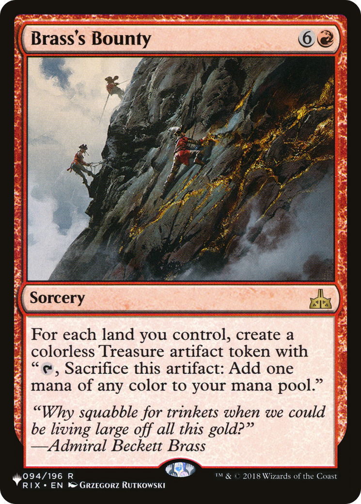 Brass's Bounty (LIST-094/196) - The List