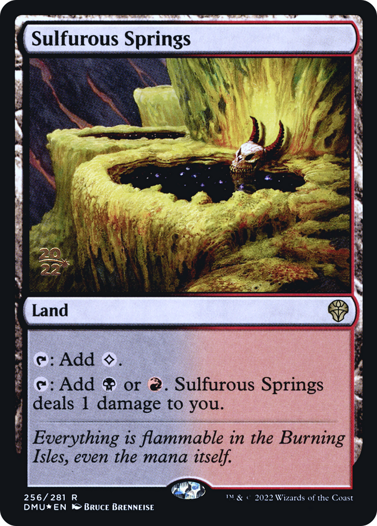Sulfurous Springs (PRE-256) - Dominaria United Promos Foil