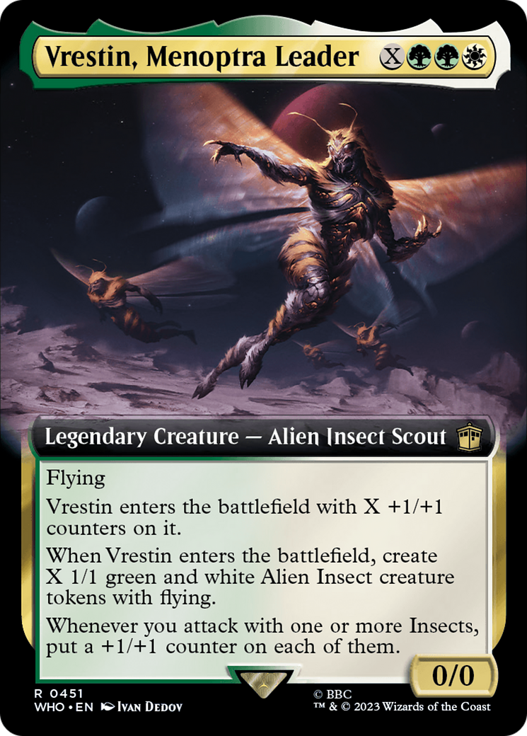 Vrestin, Menoptra Leader (Extended Art) (WHO-451) - Doctor Who: (Extended Art)