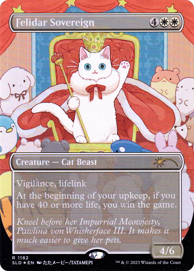 Felidar Sovereign (SLD-1182) - Secret Lair Drop (Borderless) Foil