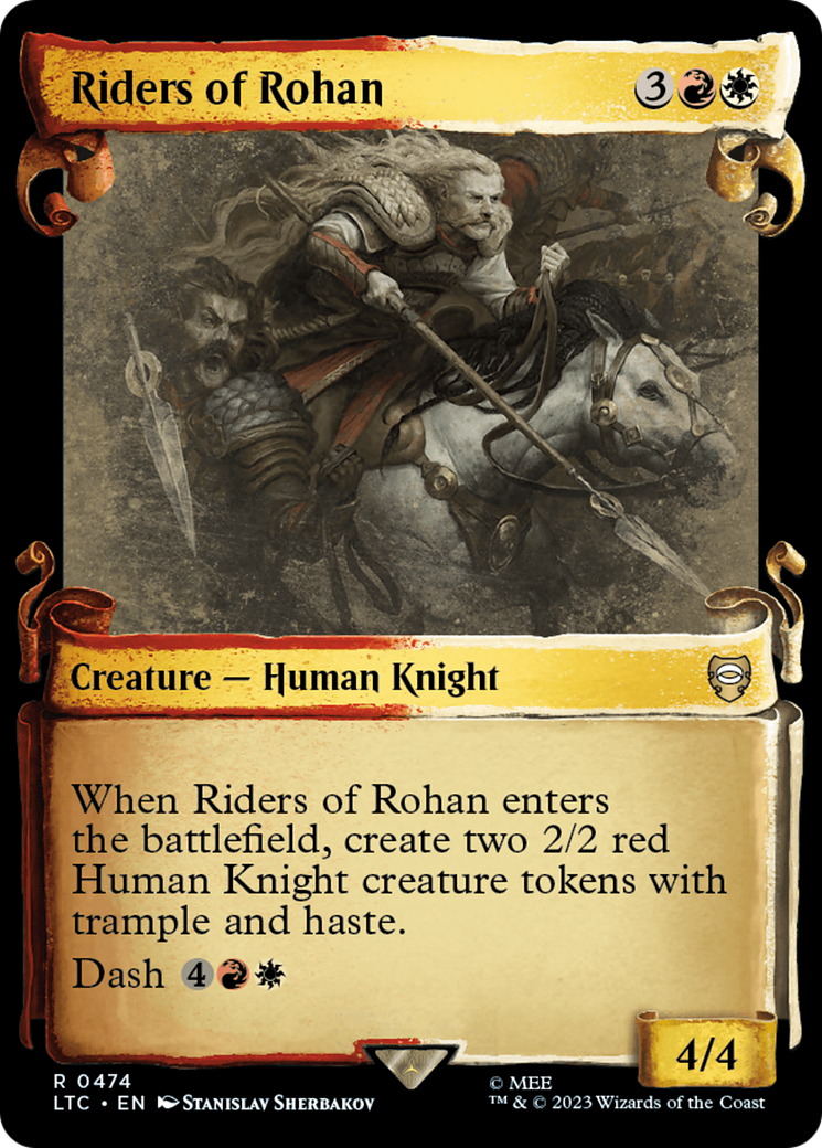 Riders of Rohan (Showcase Scrolls) (LTC-474) - Tales of Middle-earth Commander: (Showcase) Foil