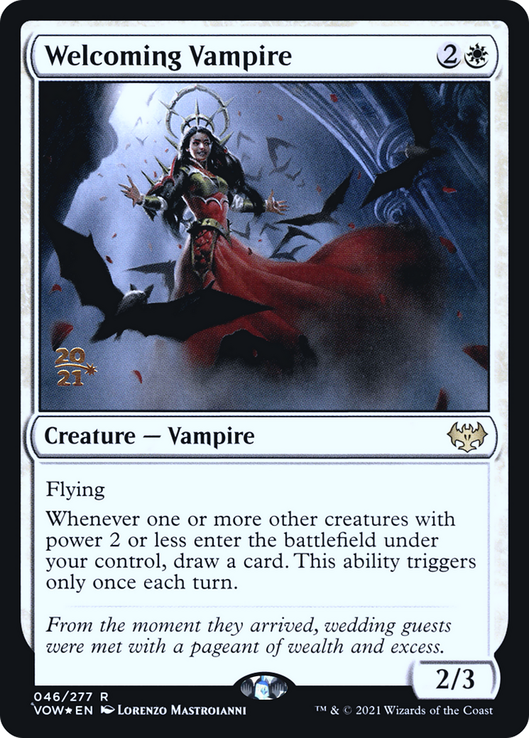 Welcoming Vampire (PRE-046) - Innistrad: Crimson Vow Promos Foil