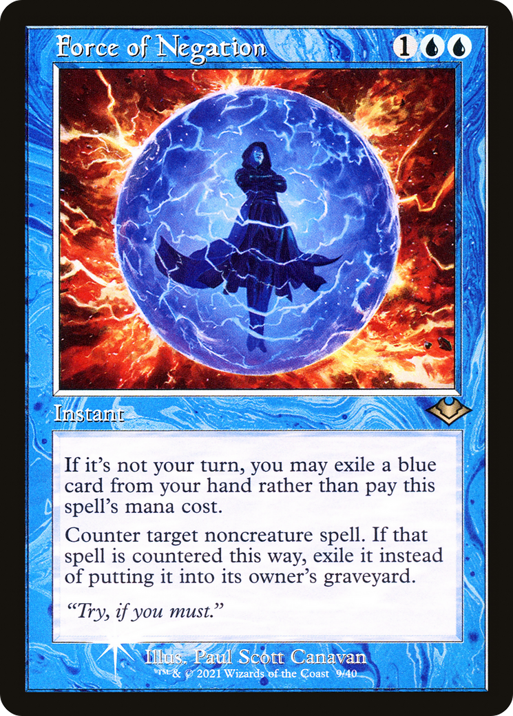 Force of Negation (Retro Frame) (MH1-009) - Modern Horizons 1 Timeshifts Foil