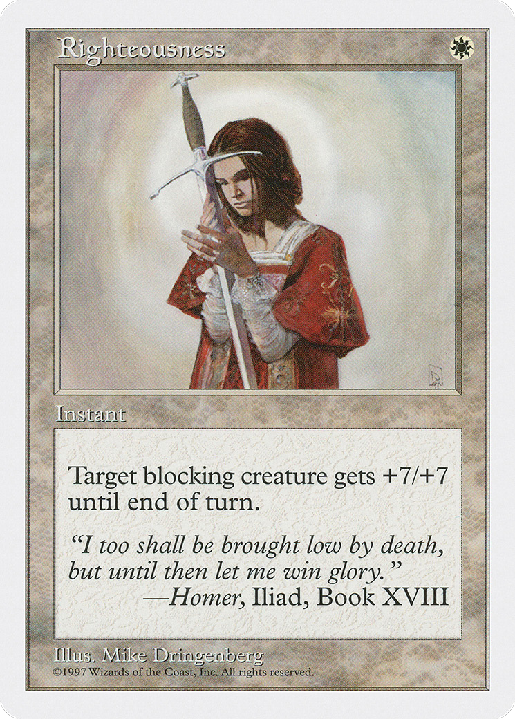 Righteousness (5ED-) - Fifth Edition