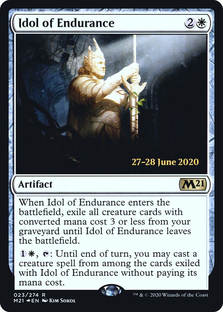 Idol of Endurance (PRE-023) - Core Set 2021 Promos Foil
