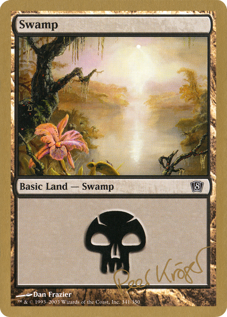 Swamp (341) - 2003 Peer Kroger (8ED) (WCD-) - World Championship Decks 2003