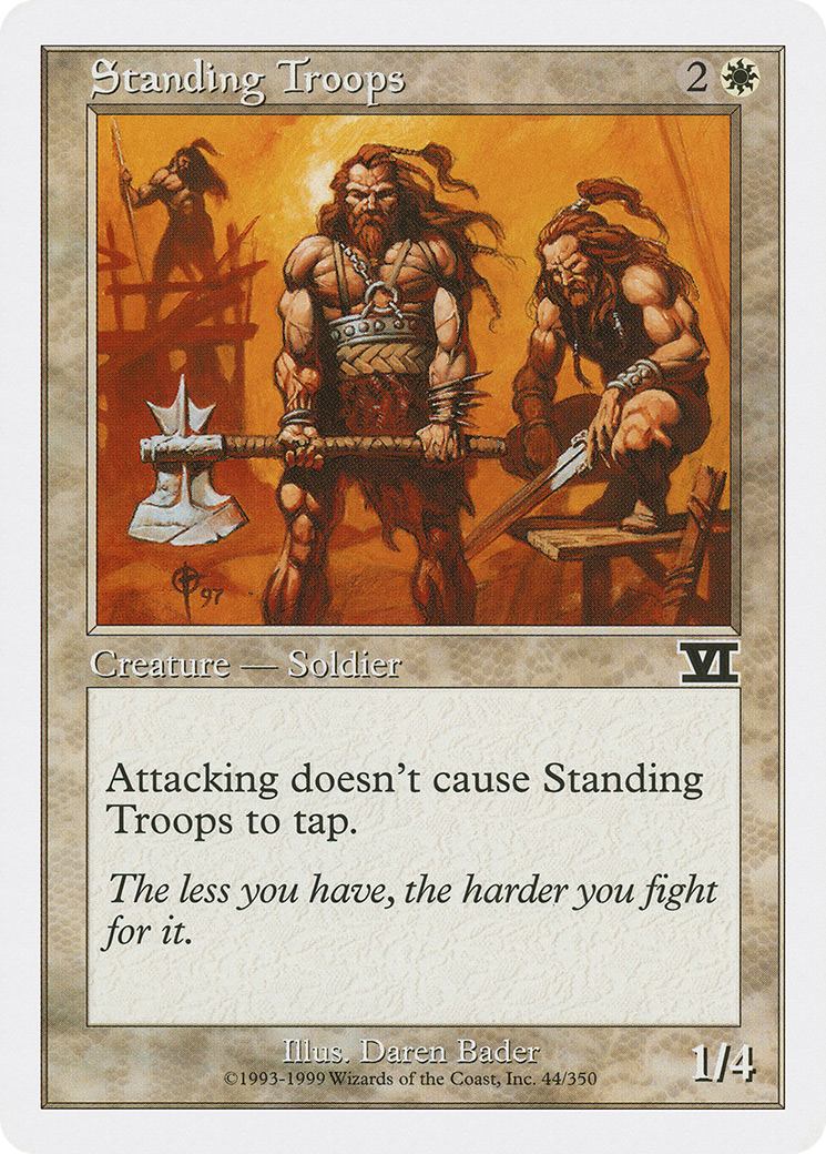 Standing Troops (6ED-044) - Classic Sixth Edition