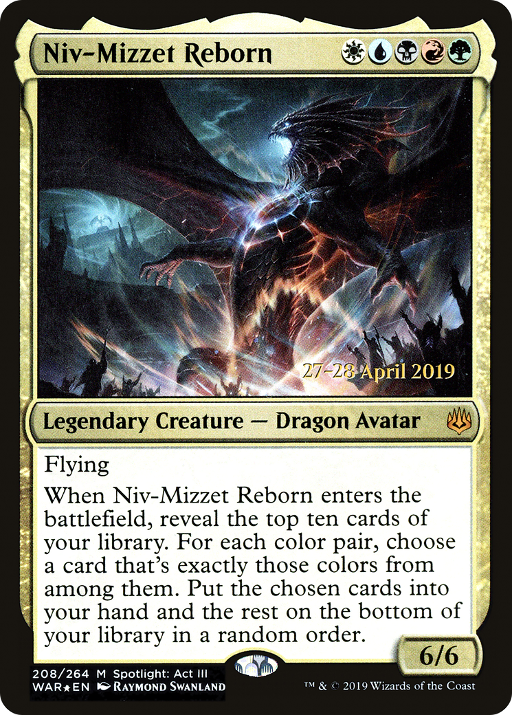 Niv-Mizzet Reborn (PRE-208) - War of the Spark Promos Foil