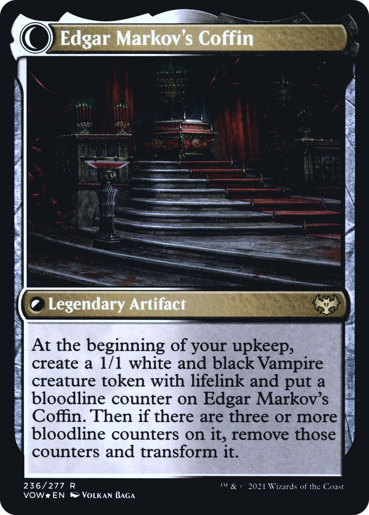 Edgar, Charmed Groom (PRE-236) - Innistrad: Crimson Vow Promos: (Double Faced Transform) Foil