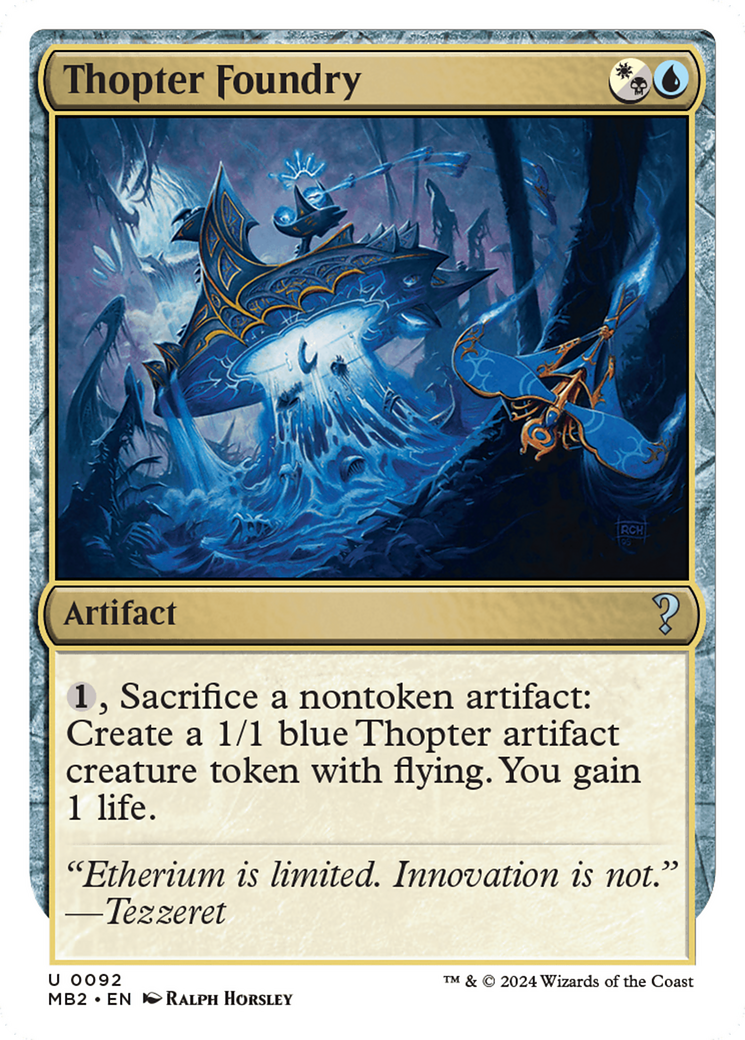 Thopter Foundry (White Border) (MB2-092) - Mystery Booster 2