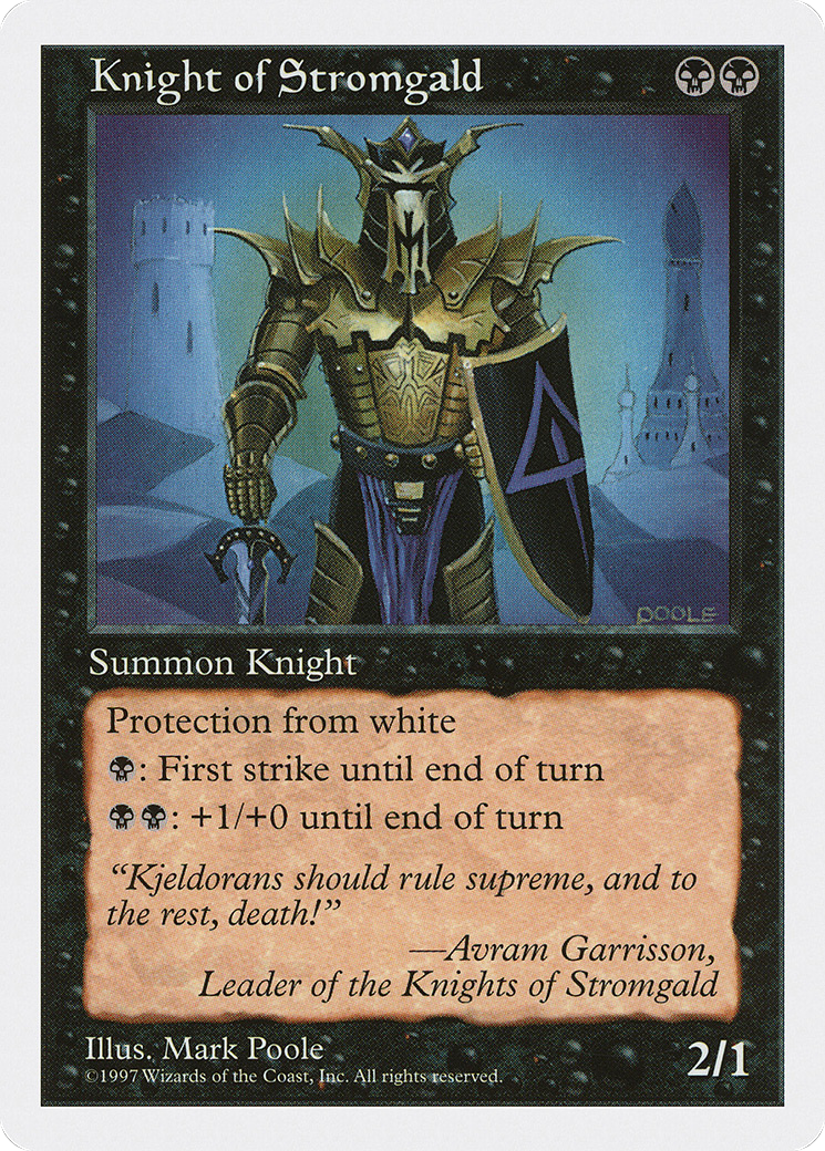 Knight of Stromgald (5ED-) - Fifth Edition