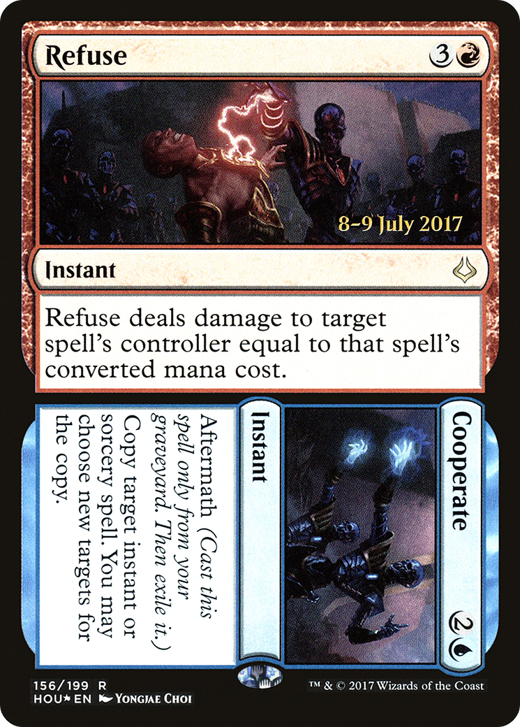 Refuse // Cooperate (PRE-156) - Hour of Devastation Promos Foil