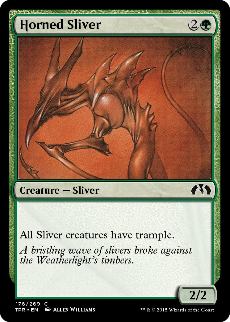 Horned Sliver (TPR-176) - Tempest Remastered Foil