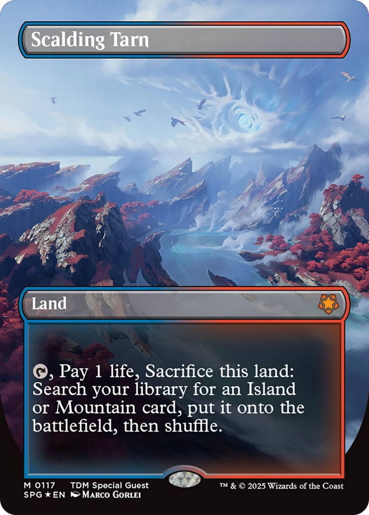 Scalding Tarn (Borderless) (Dragonscale Foil) (SPG-117) - Special Guests (Borderless) Foil