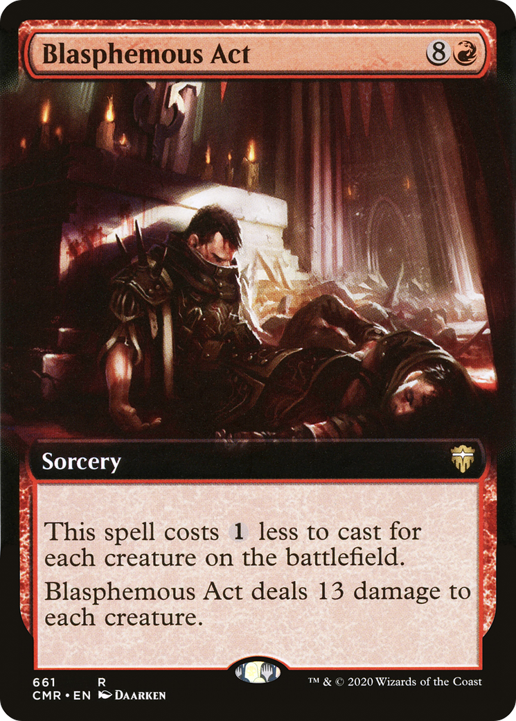 Blasphemous Act (Extended Art) (CMR-661) - Commander Legends: (Extended Art)
