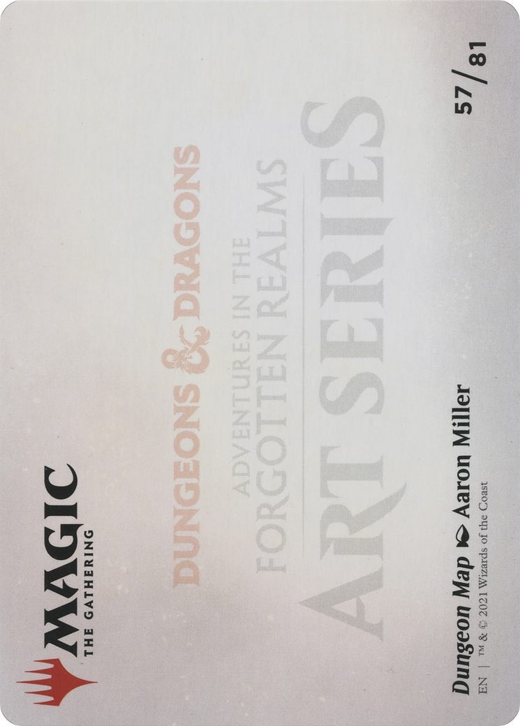 Dungeon Map // Dungeon Map (AAFR-057) - Adventures in the Forgotten Realms Art Series (Borderless) Foil