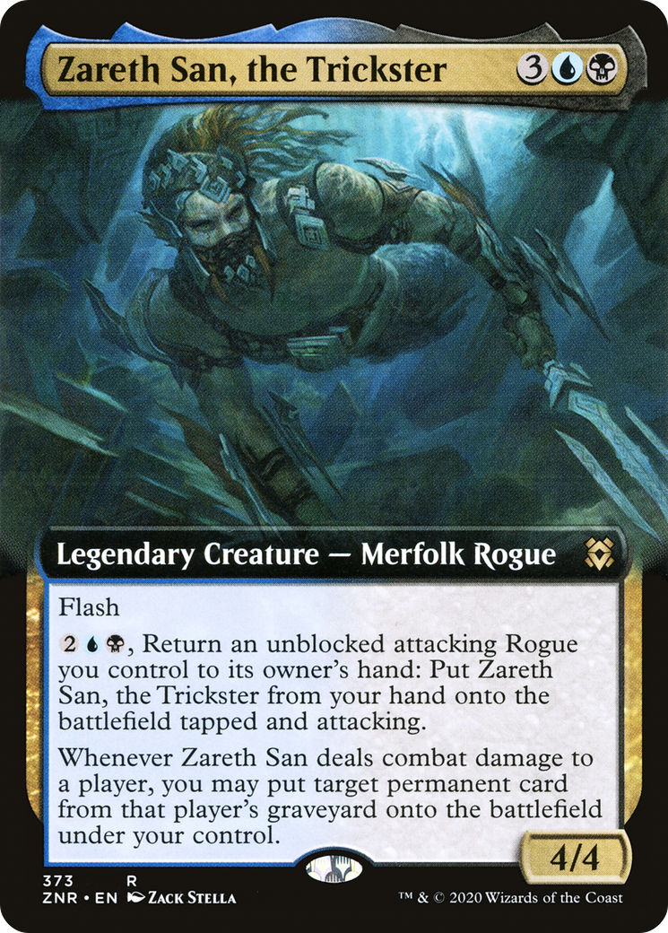 Zareth San, the Trickster (Extended Art) (ZNR-373) - Zendikar Rising: (Extended Art)