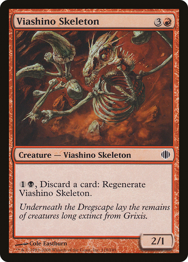 Viashino Skeleton (ALA-118) - Shards of Alara Foil