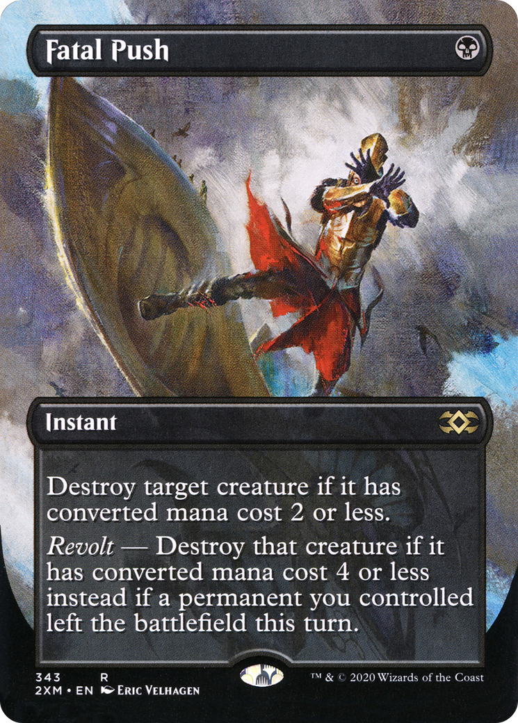 Fatal Push (Borderless) (2XM-343) - Double Masters (Borderless) Foil