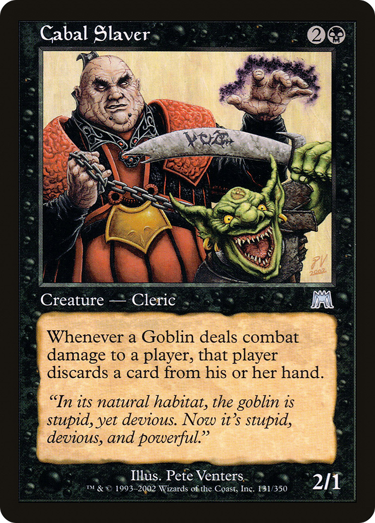 Cabal Slaver (ONS-131) - Onslaught Foil