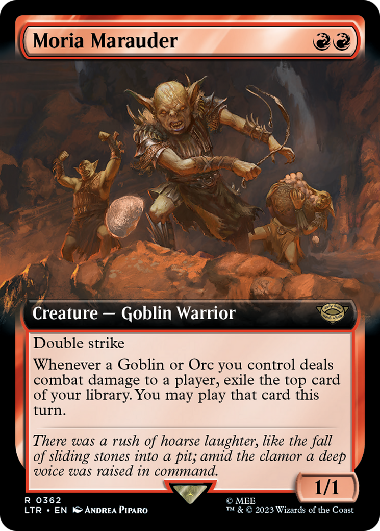 Moria Marauder (Extended Art) (LTR-362) - The Lord of the Rings: Tales of Middle-earth: (Extended Art) Foil