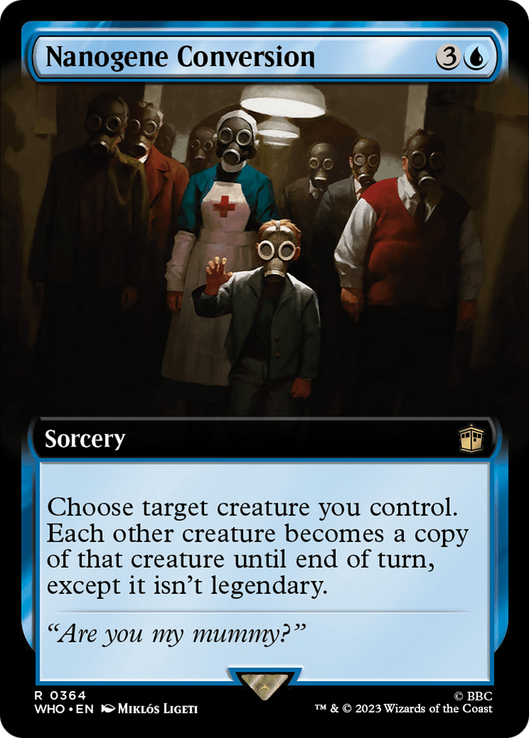 Nanogene Conversion (Extended Art) (WHO-364) - Doctor Who: (Extended Art) Foil