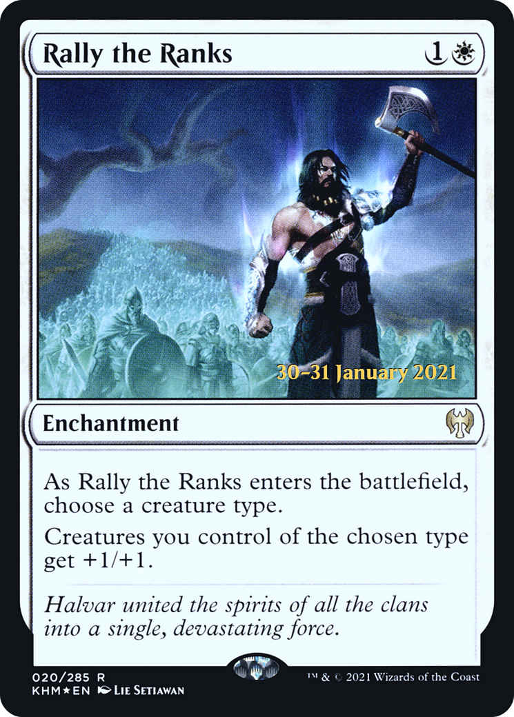 Rally the Ranks (PRE-020) - Kaldheim Promos Foil
