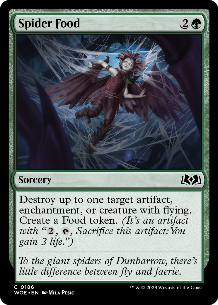 Spider Food (WOE-186) - Wilds of Eldraine Foil