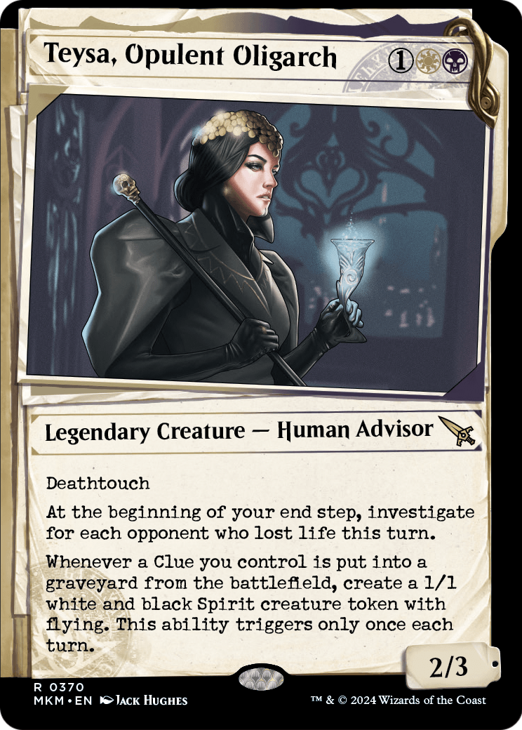 Teysa, Opulent Oligarch (Showcase) (0370) (MKM-370) - Murders at Karlov Manor: (Showcase) Foil