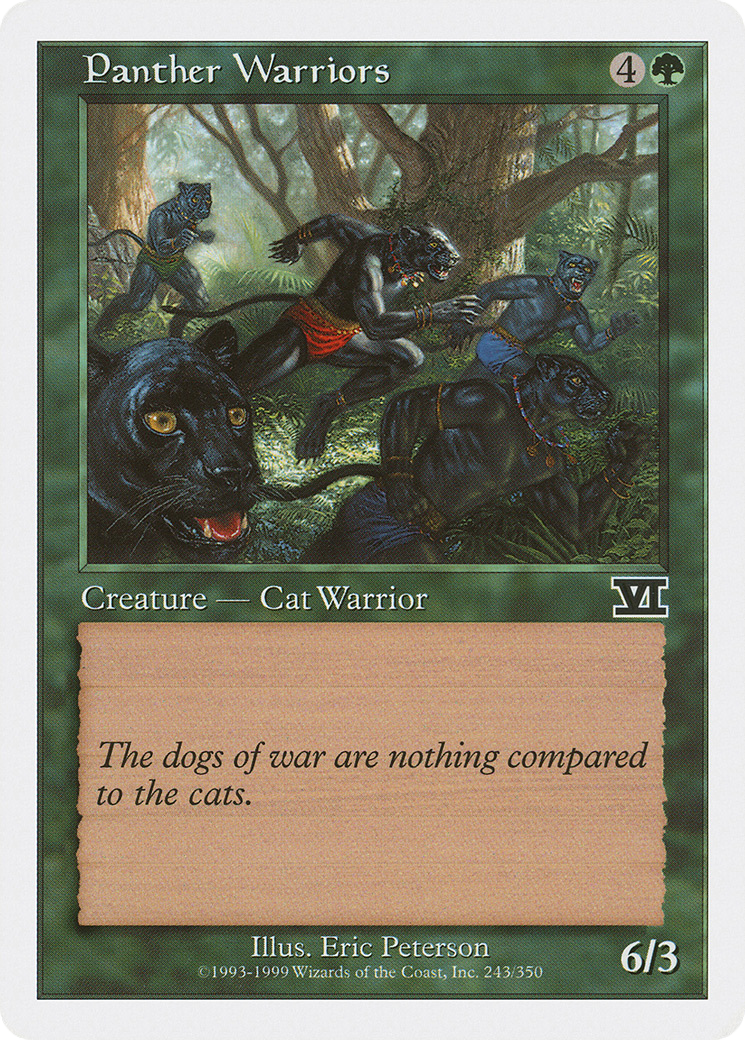 Panther Warriors (6ED-243) - Classic Sixth Edition