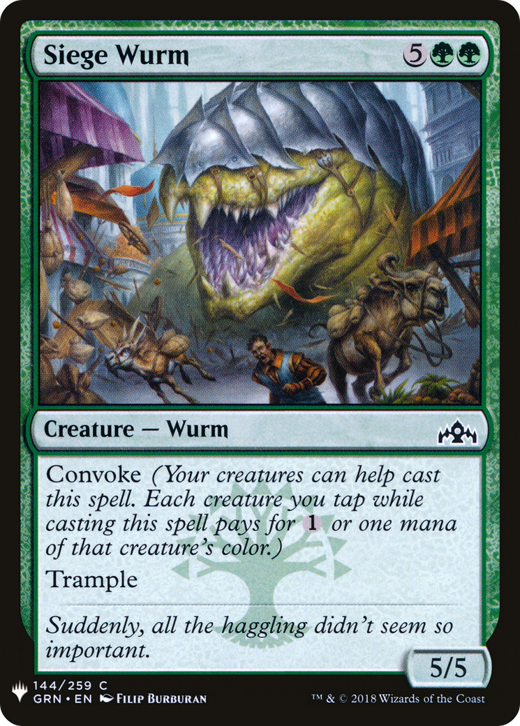 Siege Wurm (LIST-GRN-144) - The List