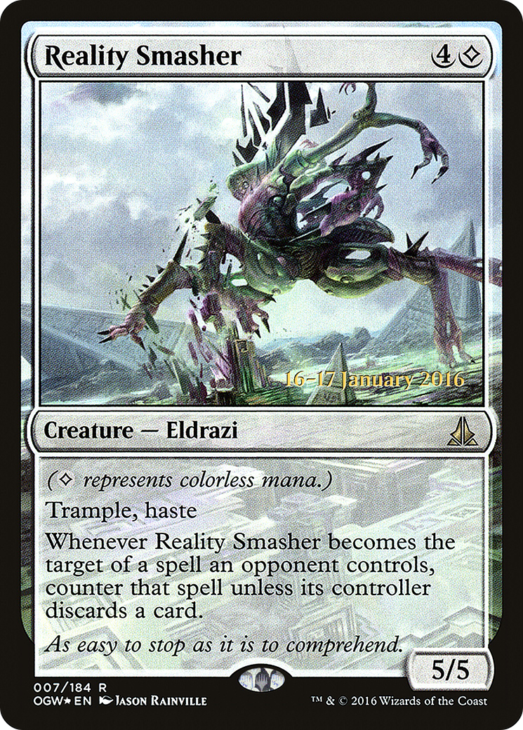 Reality Smasher (PRE-007) - Oath of the Gatewatch Promos Foil