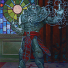 Karn, Living Legacy // Karn, Living Legacy (ADMU-002) - Dominaria United Art Series (Borderless) Foil