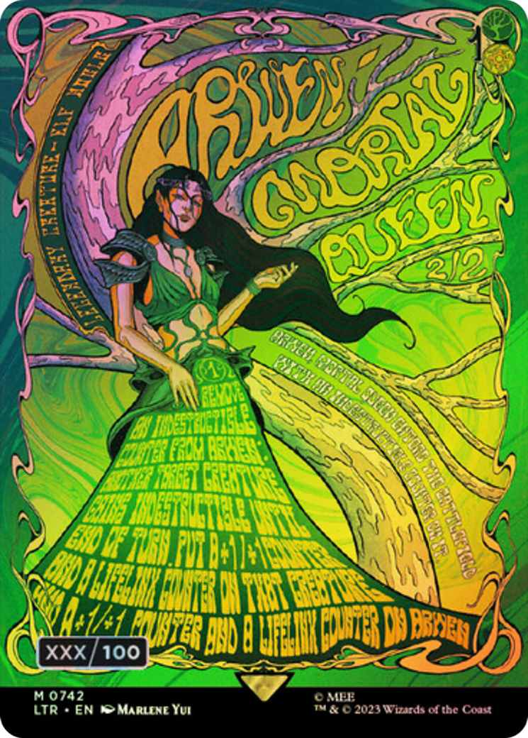 Arwen, Mortal Queen (Borderless Poster) (Serial Numbered) (LTR-742) - The Lord of the Rings: Tales of Middle-earth (Borderless) Foil