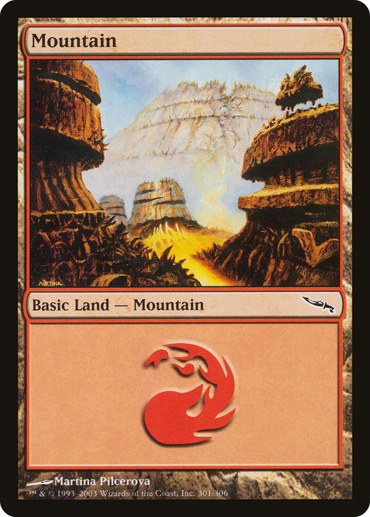 Mountain (301) (MRD-301) - Mirrodin Foil