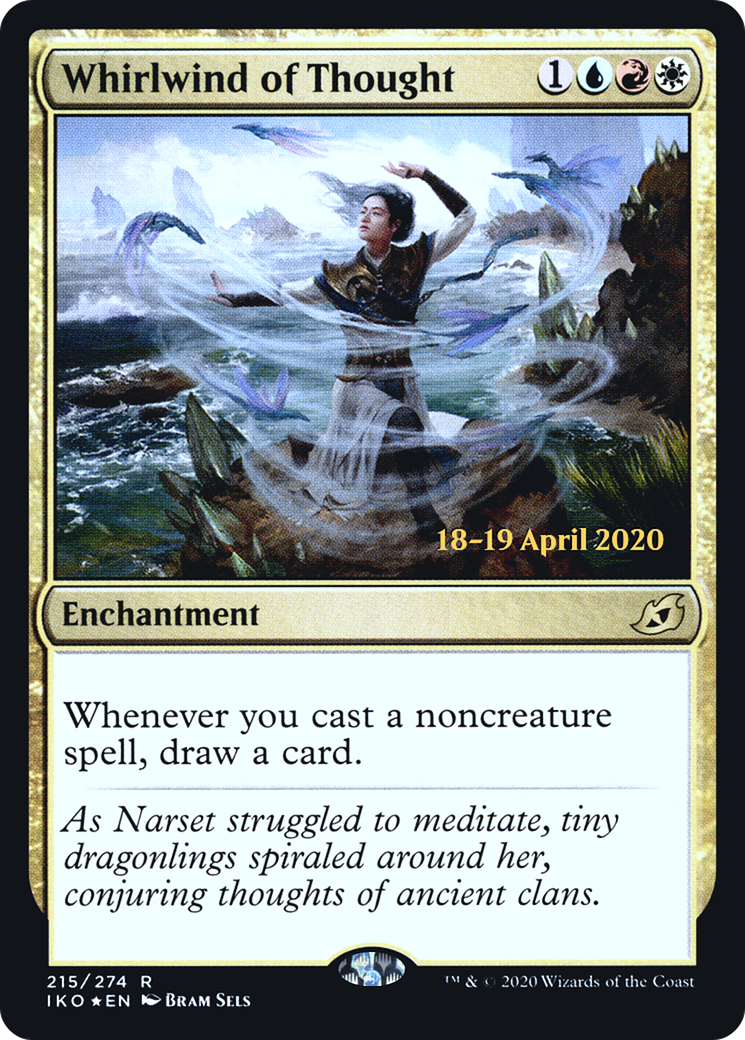 Whirlwind of Thought (PRE-215) - Ikoria: Lair of Behemoths Promos Foil