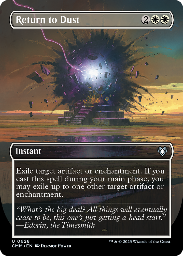 Return to Dust (Borderless) (CMM-628) - Commander Masters (Borderless) Foil