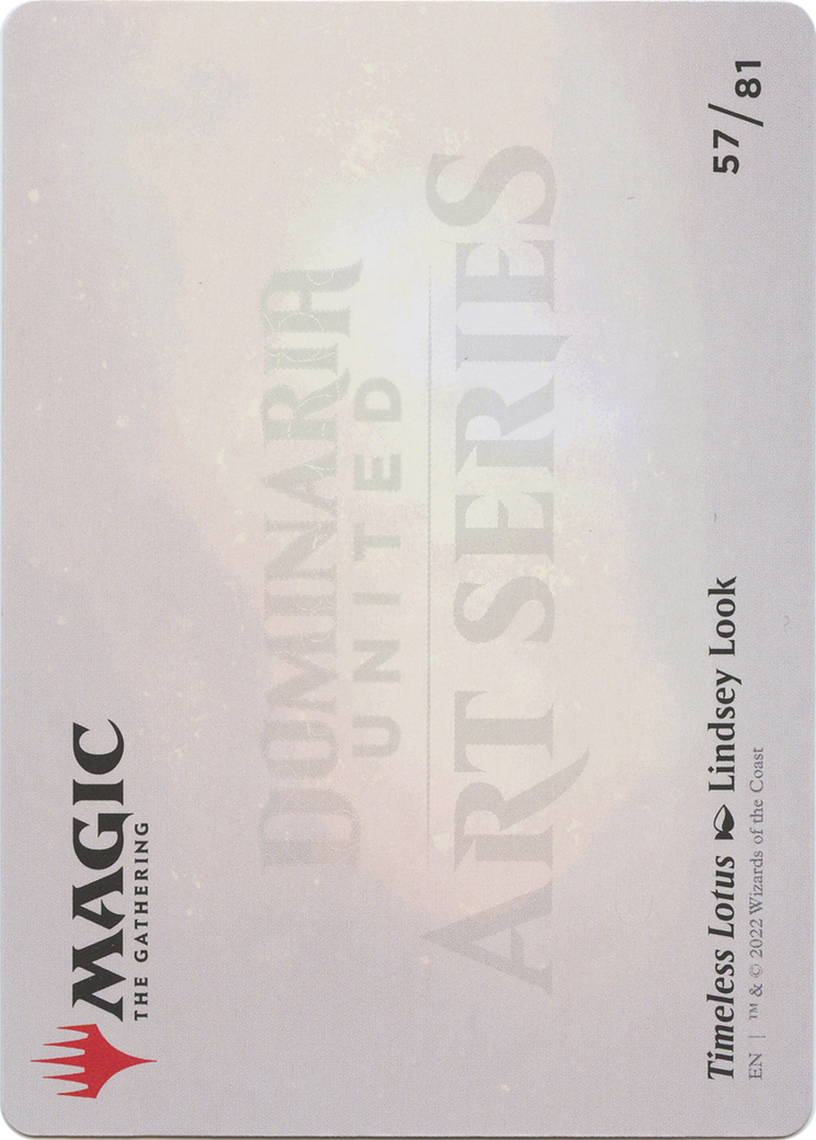 Timeless Lotus // Timeless Lotus (ADMU-057) - Dominaria United Art Series (Borderless)