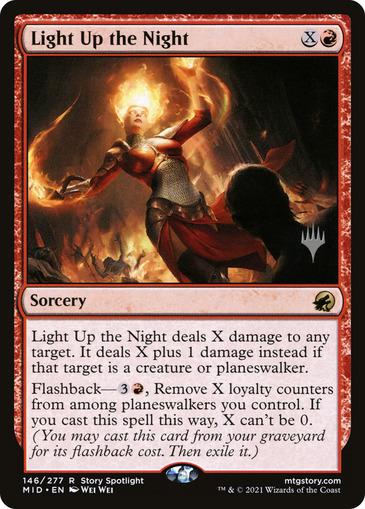 Light Up the Night (PPMID-146P) - Innistrad: Midnight Hunt Promos