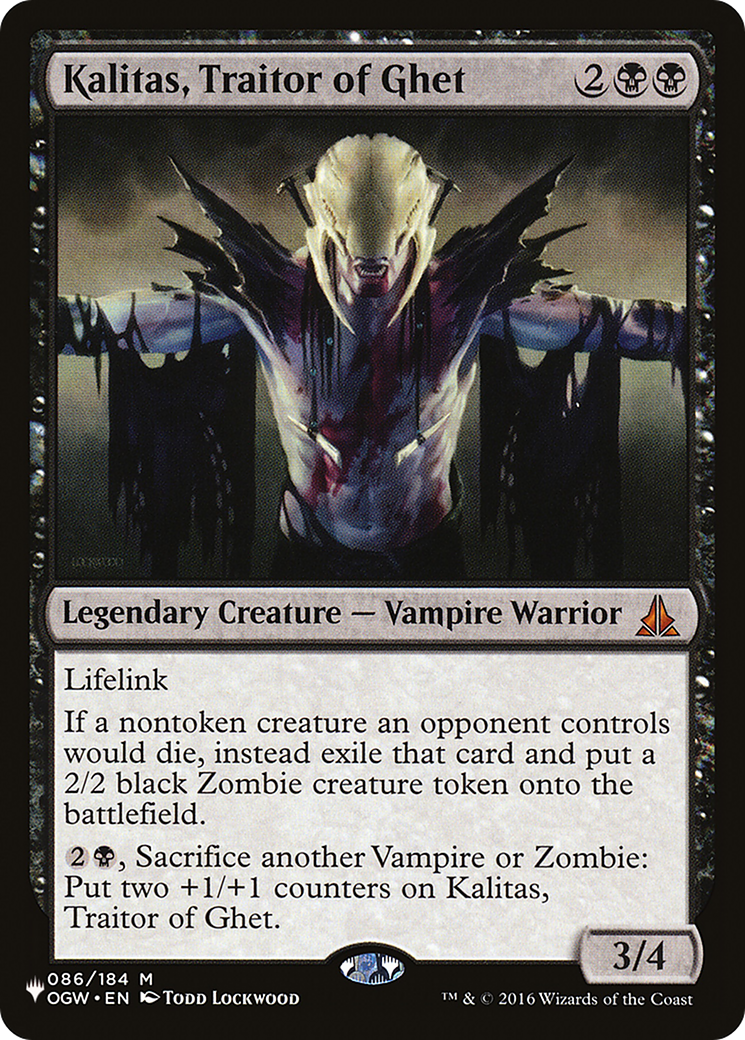 Kalitas, Traitor of Ghet (LIST-086/184) - The List