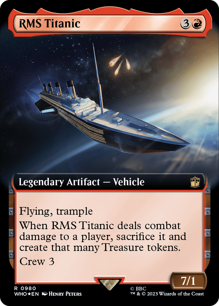 RMS Titanic (Extended Art) (Surge Foil) (WHO-980) - Doctor Who: (Extended Art) Foil