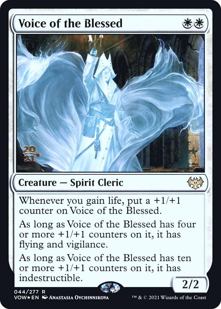 Voice of the Blessed (PRE-044) - Innistrad: Crimson Vow Promos Foil